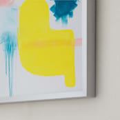 "Sometimes I Wish Beginnings Were Ends" - Art Print in Yellow by Jaime Derringer - Frame Close-up