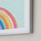 "Ventura Rainbow l" - Art Print in Rainbow Mint by AlisonJerry - Frame Close-up