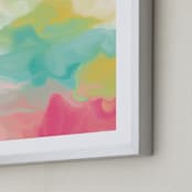 "It's Lit" - Art Print in Persian Green by Artsy Canvas Girl Designs - Frame Close-up