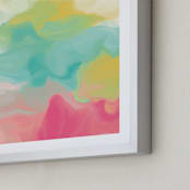 "It's Lit" - Art Print in Persian Green by Artsy Canvas Girl Designs - Frame Close-up