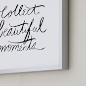 "collect beautiful moments" - Art Print in white by Vivian Yiwing - Frame Close-up