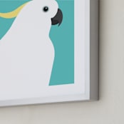 "Hey, You Looking At Me? II" - Art Print in Vibrant Tones by IGGI - Frame Close-up