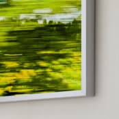"Gin & Tonic" - Art Print in Bright Green by Linda Misiura - Frame Close-up