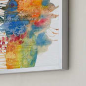 "Weeds" - Art Print in Organic by Kim Colthurst Johnson - Frame Close-up