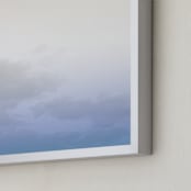 "Brooklyn Sky II" - Art Print in Periwinkle Blue by Nature Inspired - Frame Close-up