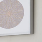 "Planet no.5 Day Dream" - Art Print in Silver Rose by Jan Shepherd - Frame Close-up