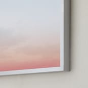 "Brooklyn Sky V" - Art Print in Ice Blue by Nature Inspired - Frame Close-up