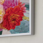 "Bridal Bouquet Dahlias" - Art Print in Pastel Bridal by A MAZ Design - Frame Close-up