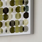 "Overlapping Earth Tone Circles" - Art Print in Earth Tones by Amy Lighthall - Frame Close-up