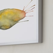 "Metamorphosis 2" - Art Print in Deep Yellow by Amy Moen - Frame Close-up