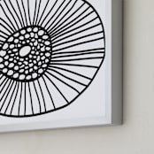"lines & circles" - Art Print in black by Ramoncita - Frame Close-up