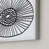 "lines & circles" - Art Print in black by Ramoncita - aticnomar - Frame Close-up