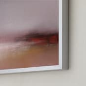 "Twilight Garden" - Art Print in Soft Pink by Shraddha Dharia - Frame Close-up