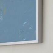 "Whispering Skies" - Art Print in Aetherial Blue by Pamela Smith - Frame Close-up