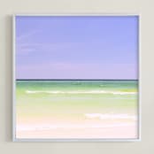 "Watercolors" - Art Print in Periwinkle by Mary Ketch - Framed