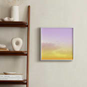 "Brooklyn Sky VI" - Art Print in Tangerine Yellow by Nature Inspired - In a Room