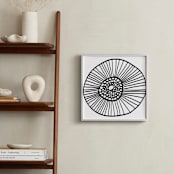 "lines & circles" - Art Print in black by Ramoncita - aticnomar - In a Room