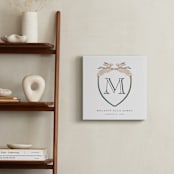 "Bunny Crest: Custom Print" - Custom Print in Evergreen by Vivian Yiwing - In a Room