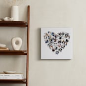 "Heart Snapshot Mix® Photo Art" - Framed Photo in White by Minted - In a Room