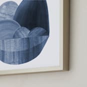 "Precipice 2" - Art Print in Deep Sea by Olivia Raufman - Frame Close-up