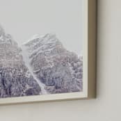 "Peak Experience" - Art Print in Pale Taupe by Irene Suchocki - Frame Close-up