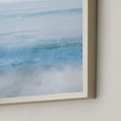"Standing by the ocean, dreaming" - Art Print in Ocean Blue by Jacquelyn Sloane Siklos - Frame Close-up