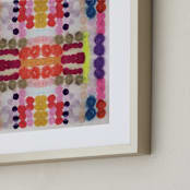 "Dippin Dot Squared No 3" - Art Print in Cobalt Blue by HAPI ART - Frame Close-up