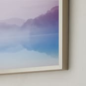 "Chasing Fog" - Art Print in Twilight blue by 1885 Atelier - Frame Close-up