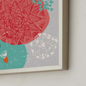 "Desert Frost" - Art Print in Rose by Victoria Johnson - Frame Close-up