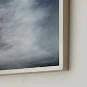 "Moment of Pause" - Art Print in neutral greys by Kelly Money - Frame Close-up