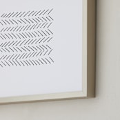 "Arrows" - Art Print in ebony by Waldo Press - Frame Close-up