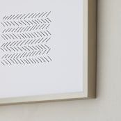 "Arrows" - Art Print in ebony by Waldo Press - Frame Close-up