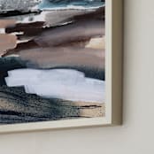 "Stormy Summer" - Art Print in stormy sky by Lauren Packard - Frame Close-up