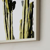 "Green Guy" - Art Print in Green by Kimberly Young - Frame Close-up