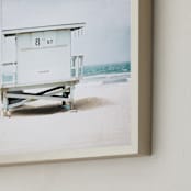 "8th Street Tower" - Art Print in blue by Shannon Howard - Frame Close-up