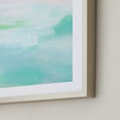 "Hideaway Beach" - Art Print in Cornflower by Artsy Canvas Girl Designs - Frame Close-up