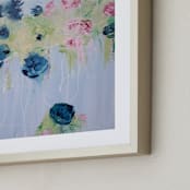 "Hidden Garden" - Art Print in White by Nicole Edens - Frame Close-up