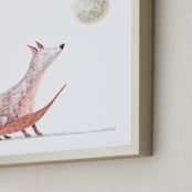 "Harvest Moon" - Art Print in Fox tail by Maja Cunningham - Frame Close-up
