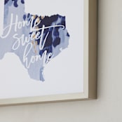 "Texas (Bluebells)" - Art Print in Bluebell by Holly Whitcomb - Frame Close-up