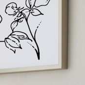 "Bloom to Bloom" - Art Print in White by Lisa McLean - Frame Close-up