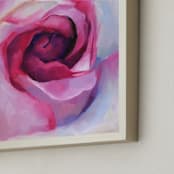 "Inception" - Art Print in magenta by Crystal Manning - Frame Close-up