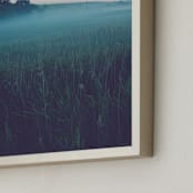 "MYSTERY TRIPTYCH COLOR I" - Art Print in Deep blue by Lying on the grass - Frame Close-up