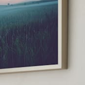 "MYSTERY TRIPTYCH COLOR III" - Art Print in Deep blue by Lying on the grass - Frame Close-up