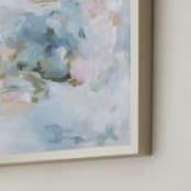 "Bouques Light" - Art Print in muted blues by Marissa DeCinque - Frame Close-up