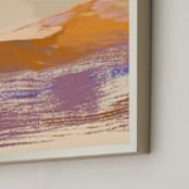 "Mountain Stream #1" - Art Print in Sienna by Simona Gocan - Frame Close-up