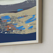 "Shadows" - Art Print in Warm Grey by Simona Gocan - Frame Close-up