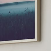 "MYSTERY TRIPTYCH COLOR II" - Art Print in Deep blue by Lying on the grass - Frame Close-up
