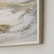 "Rutilated Quartz I" - Art Print in Golden Creme by Teodora Guererra - Frame Close-up