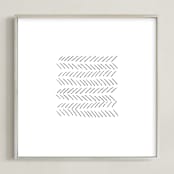 "Arrows" - Art Print in ebony by Waldo Press - Framed
