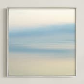"Watchful Eye" - Art Print in Cool Grey by Cristina Marie - Framed